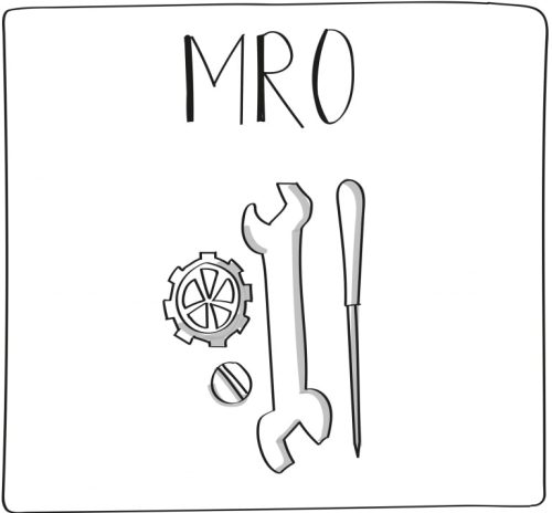 MRO graphic that depicts wrench and screwdriver